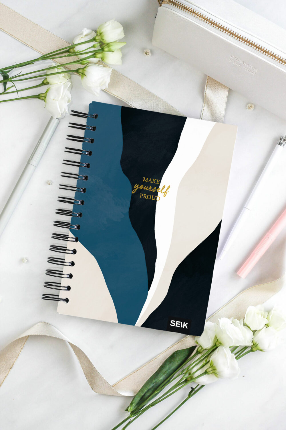 Happy Calendar planner spiral binding - make yourself proud 2026