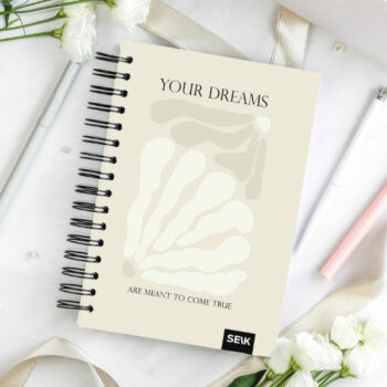 Happy Calendar planner spiral binding - your dreams 2026