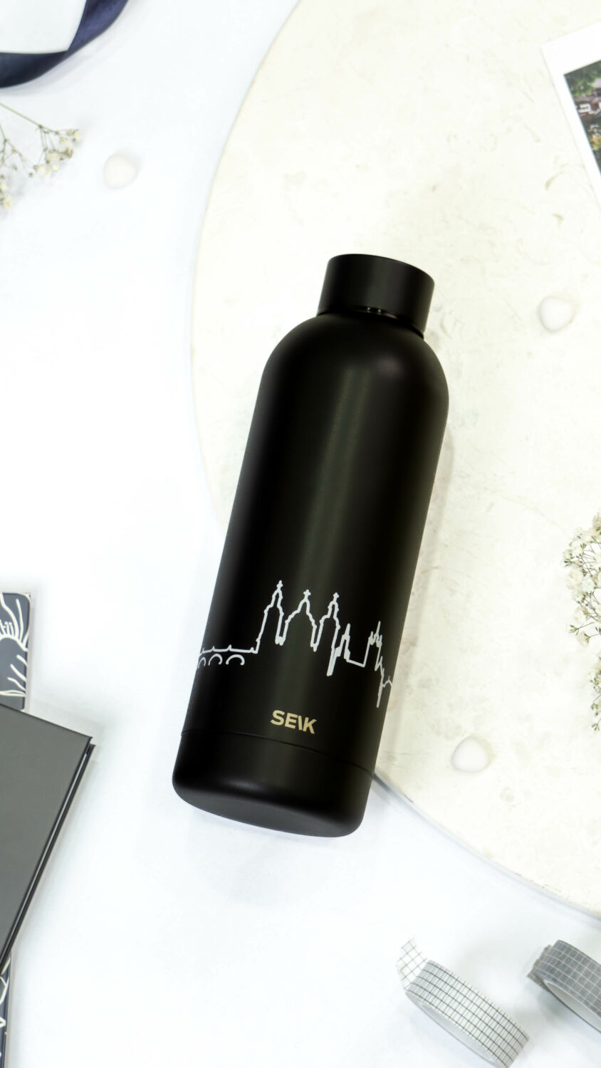 Water Bottle/Thermos - Prague skyline 500ml