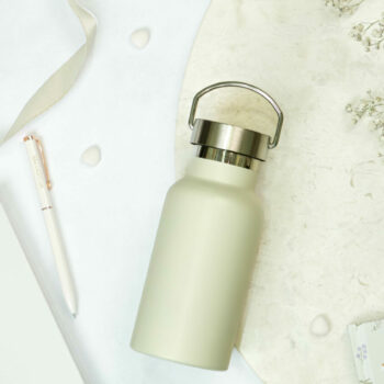 Water Bottle/Thermos - beige 350ml