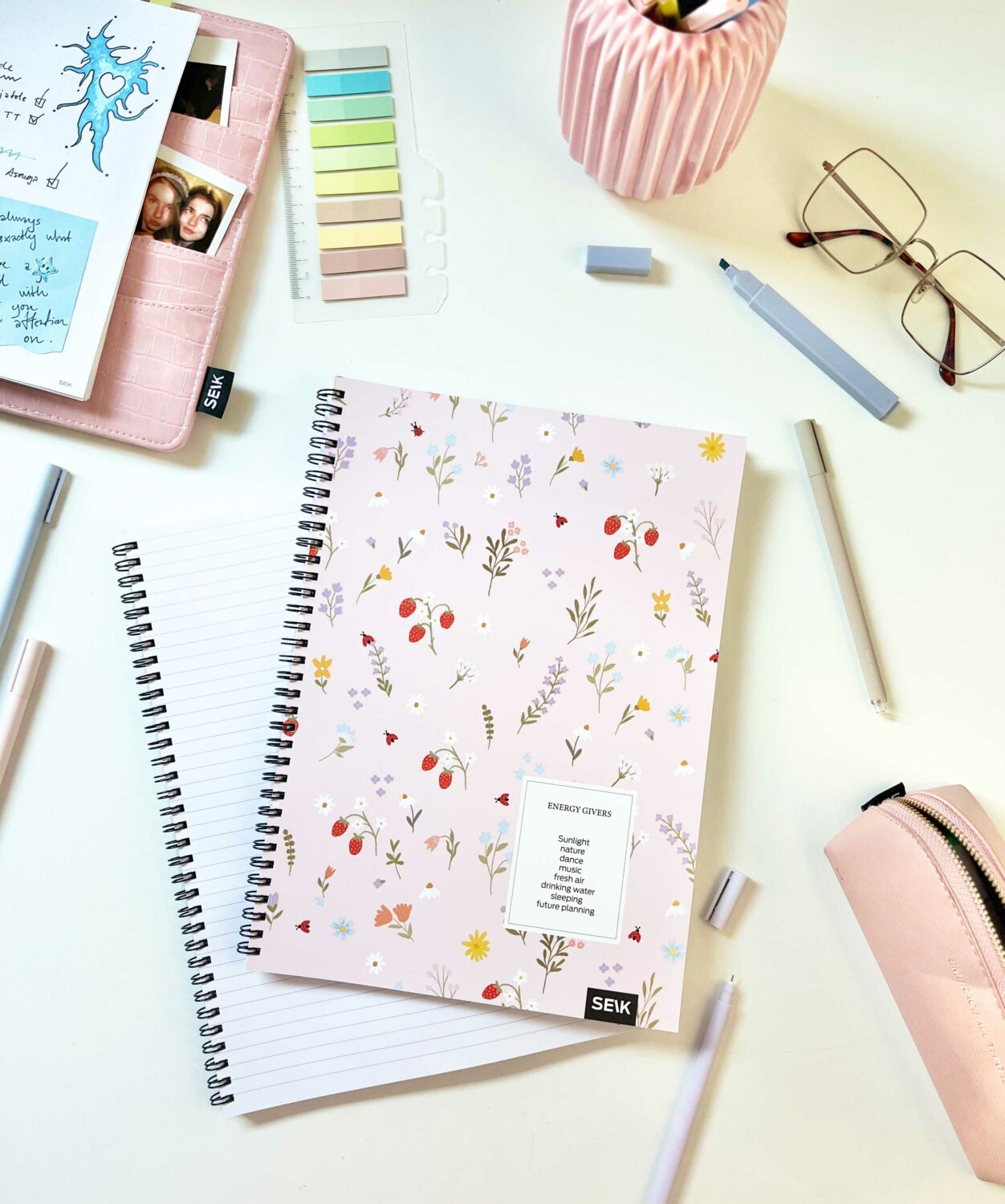 A4 Notebook with spiral binding  - energy givers