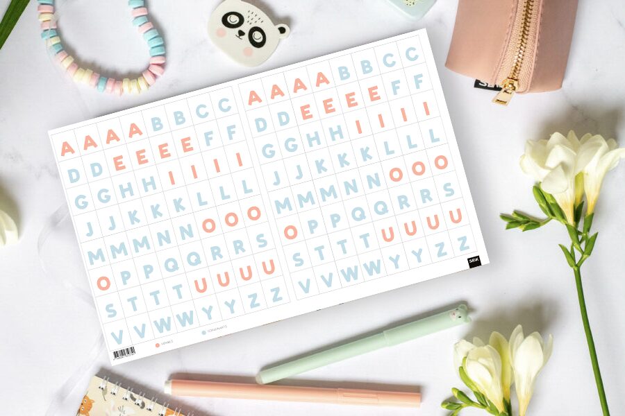 Movable alphabet - inner pages