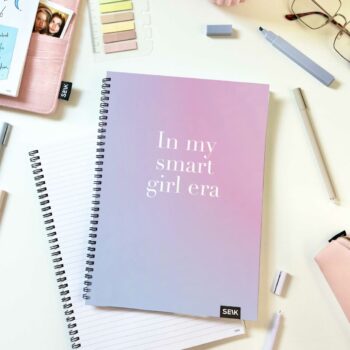 A4 Notebook with spiral binding  - in my smart girl era