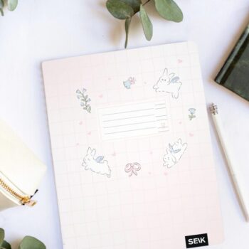 Handwriting practice notebook (12 sheets) - bunnies