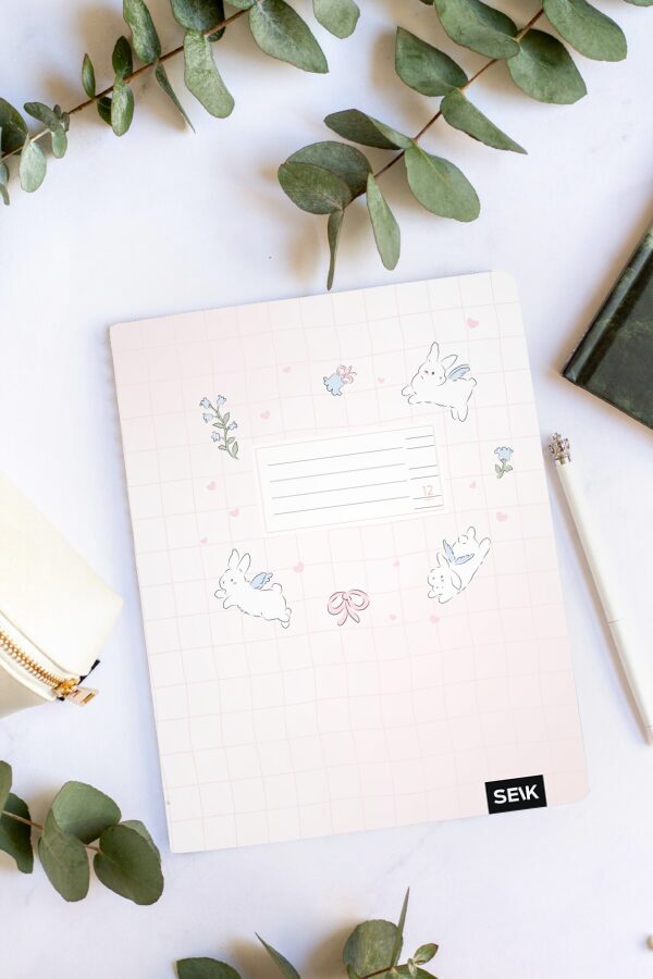 Handwriting practice notebook (12 sheets) - bunnies