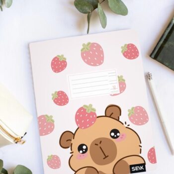 Handwriting practice notebook (12 sheets) - capybara