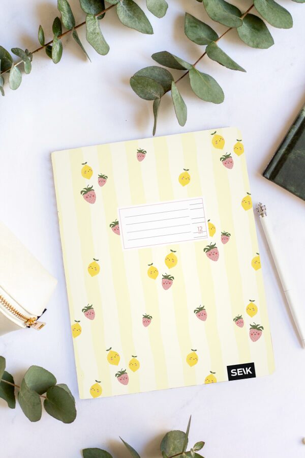 Handwriting practice notebook (12 sheets) - fruits