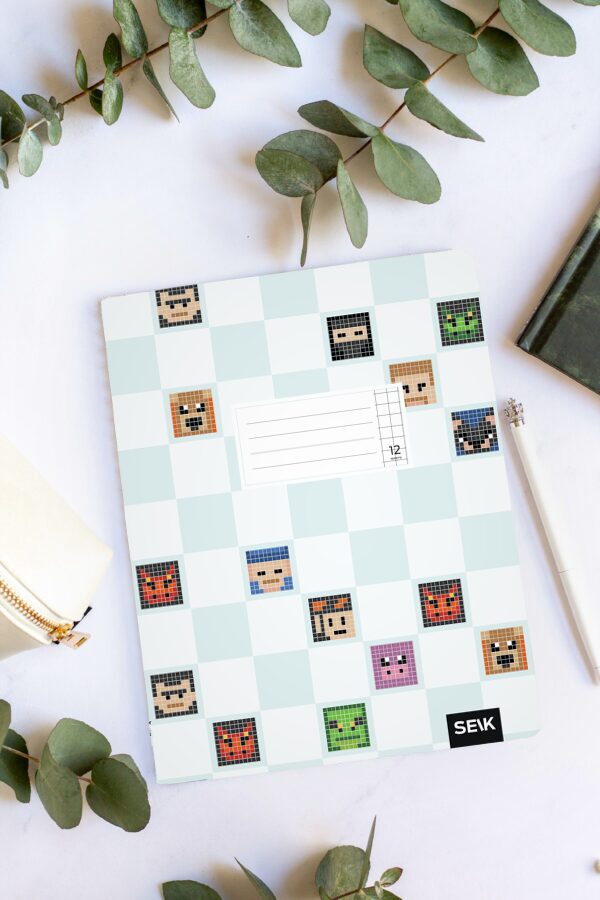 Squared notebook (12 sheets) - pixels