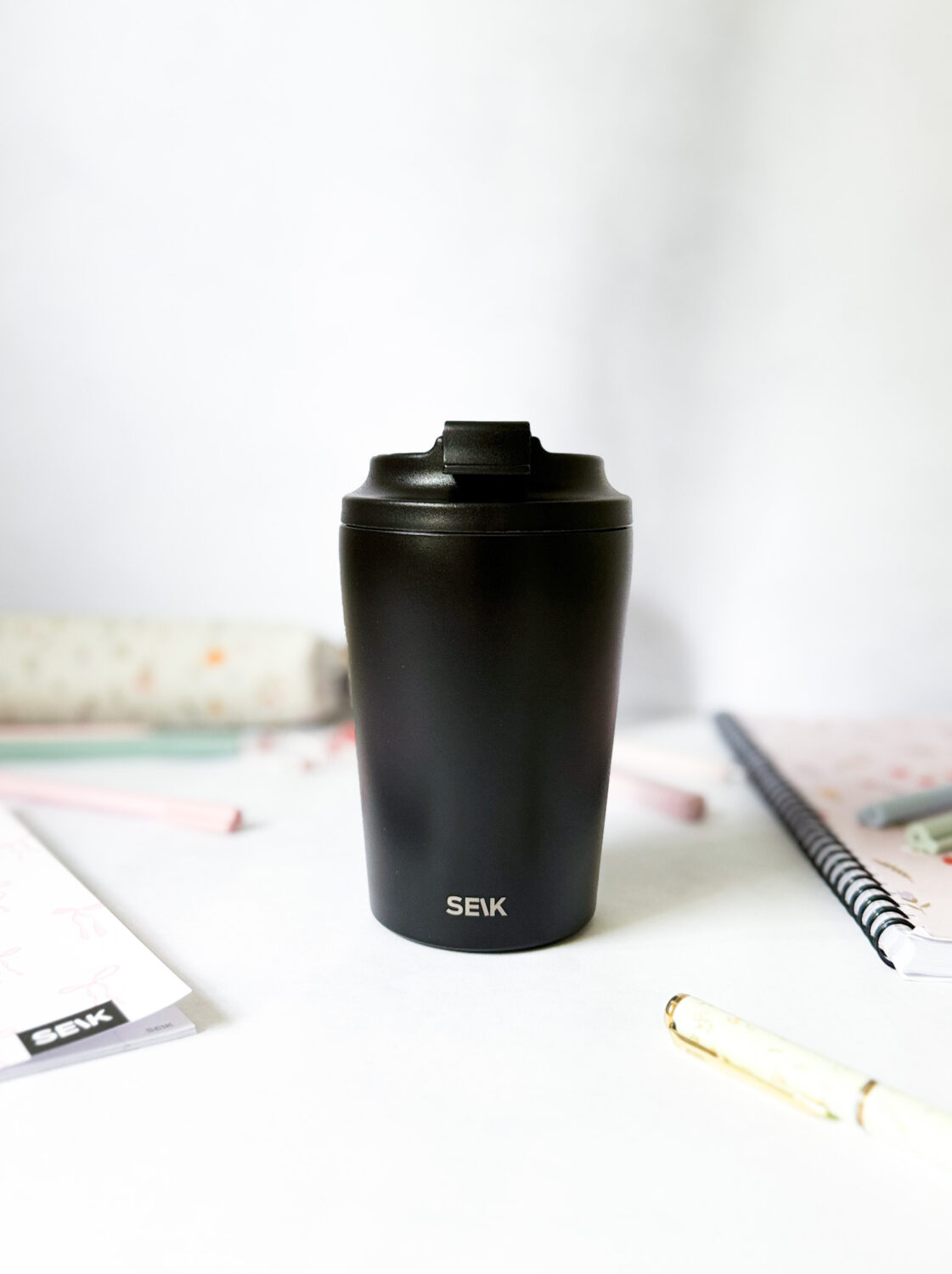 Coffee thermos mug - black (350ml)