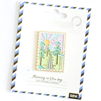 Soft enamel magnet - Morning in Viru Bog