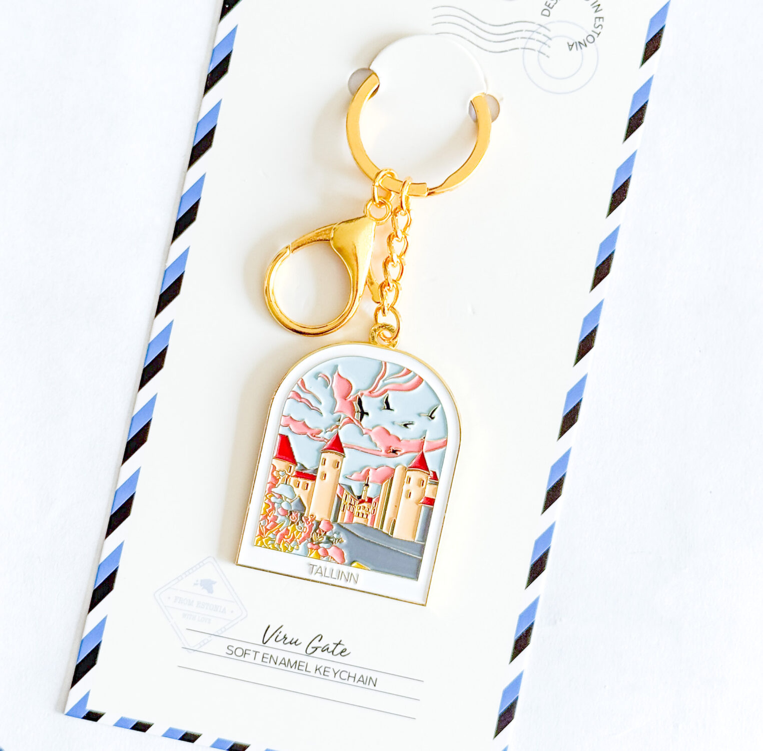 Soft enamel keychain - Viru Gate
