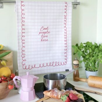 tea towel - cool people live here