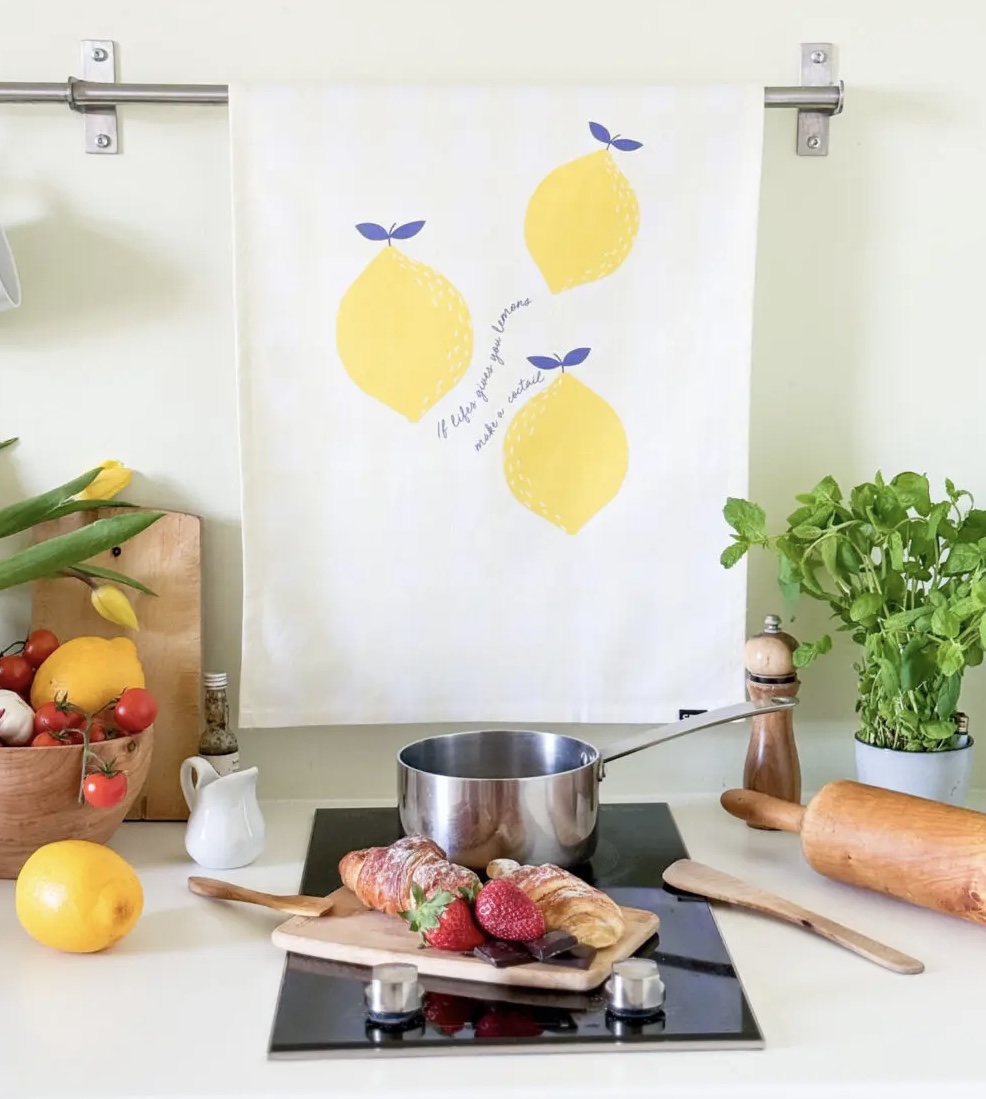 tea towel - lemons